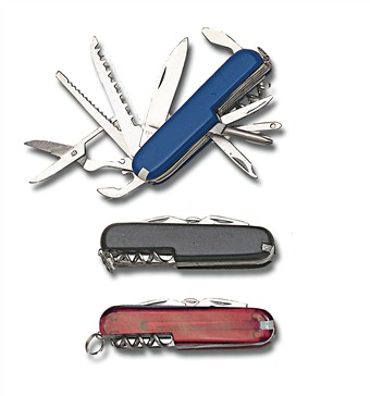 15-333BL MILITARY KNF. BLUE 17-FUNCT. 3" [Frost Cutlery]