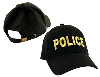 CAP-POL_B POLICE CAP BLACK [Frost Cutlery]