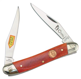CC-122RSB CHEROKEE CUT.MUSKRAT REDSKIN 3.5 [Cherokee Cutlery]