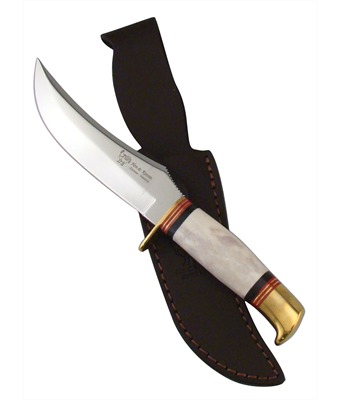 HR-5012PS H&R POLISHED STAG BOWIE W/SH 10" [Hen & Rooster]
