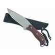 16-014SPW BUSH HOG RED WOOD W/SHEATH 9" [Frost Cutlery • Fixed Blades • Hunting Knives]
