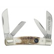 344-DS H&R 4 BLADE STAG W/SHEILD 3 3/4" [Hen & Rooster • Pocket Knives]