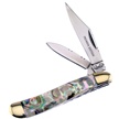 BB-107AB 2 7/8 ABALONE PEANUT [Bear N Bull • Pocket Knives]