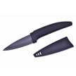 CD-06 CERAMIC KNF BLK/BLK W/SH 7.5" [Chef Deluxe • Fixed Blades]