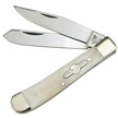 GB-254WSB TRAPPER WHITE SMOOTHBONE 4" [German Bull • Pocket Knives • Premium Knives]