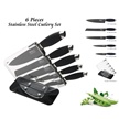 HRI-037 H&R 5PC BLK KITCHEN SET W/BLOCK [Hen & Rooster Int'l • Kitchen Sets]