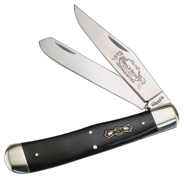Frost Cutlery BEAR N BULL TRAPPER BUFF.HRN 5" (BB519CBH)