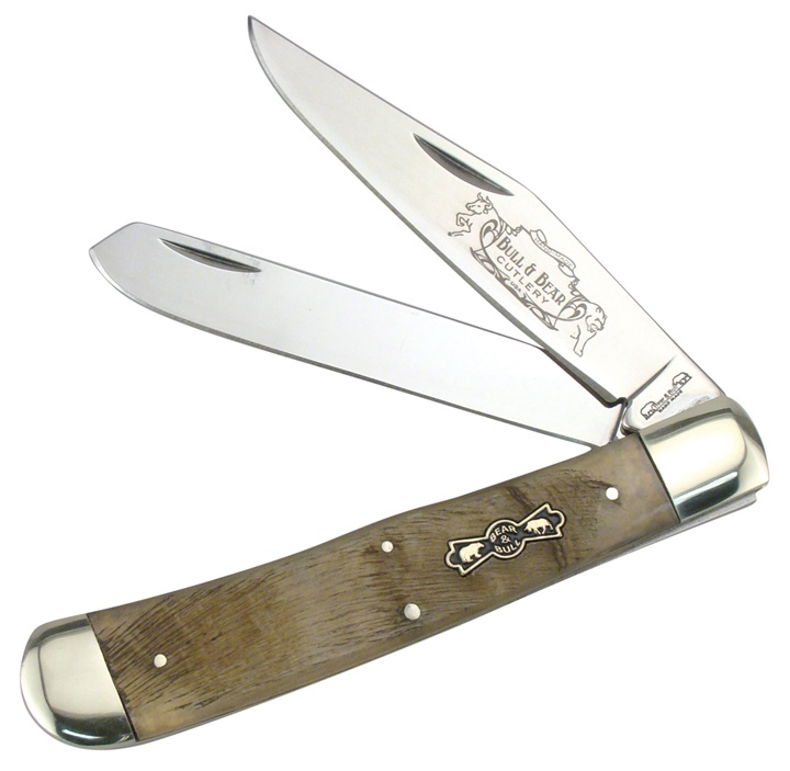 Frost Cutlery BEAR N BULL TRAPPER RAMS HORN 5" (BB519RH)