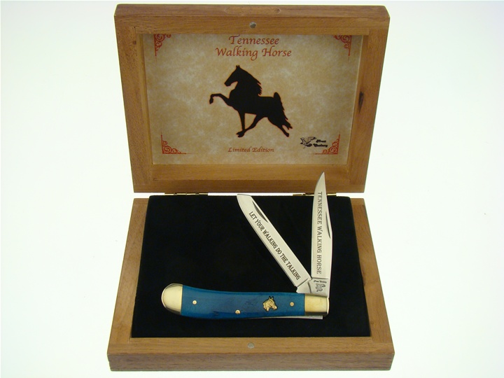 Frost Cutlery WALKING HORSE BLSB WOOD BOX (SET812TNWH)