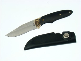 Blackhills Steel Bowie Stag w/Sheath 8