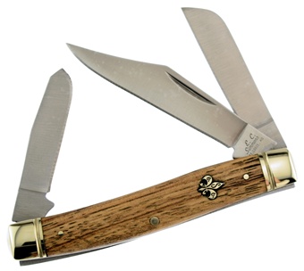 E.C. Simmons Stockman Zebra Wood 3 7/8