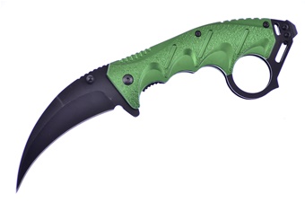 Green Folding Knife