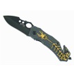 18-281SG - Gold Spider Folder Black Blade 4
