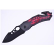 18-281SR - Red Scorpion Folder Black Blade 4