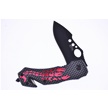 18-281SR - Red Scorpion Folder Black Blade 4