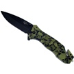 TA-016GS - Tactical Assault Folder Green Skull 4.5