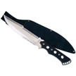 TDH233-155 - Bowie Black Handle w/Sheath 15.5